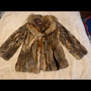 Real fur coat